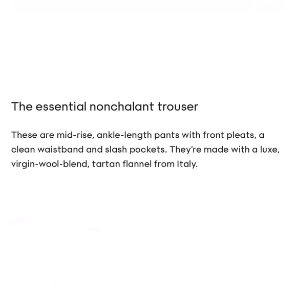 Aritzia Wilfred Chambéry Check Pant in Charcoal/Black - Size 00 - Picture 11 of 14